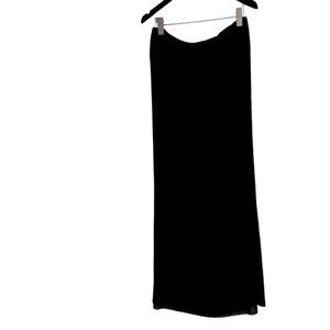 NWT Iceberg Plisse Black Maxi Skirt size L